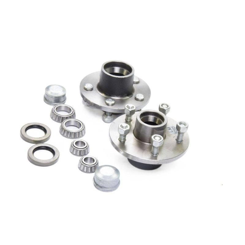 5 Bolt on 4 1/2" Trailer Hub with 1 1/16" Bearings (44649) - Hubs - Hubs, Drums, Bearings, & Parts - trailer idler hub