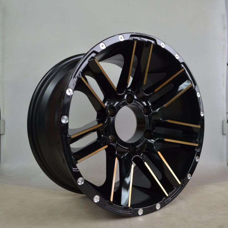 OEM/ODM 17 Inch 6X139.7 PCD Black Finish China Professional Manufacturer for Passenger Car Wheel Car Tire Aluminum Alloy Truck Wheel