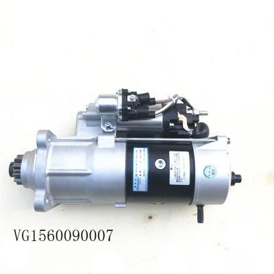 Original Sinotruk HOWO Truck Spare Parts 11 Teeth 24V Starter Vg1560090007 for All Sinotruk Heavy Truck