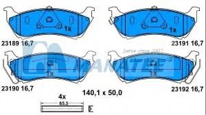 Rear Disc Brake Pads for Mercedes Benz M-CLASS (163 420 04 20)