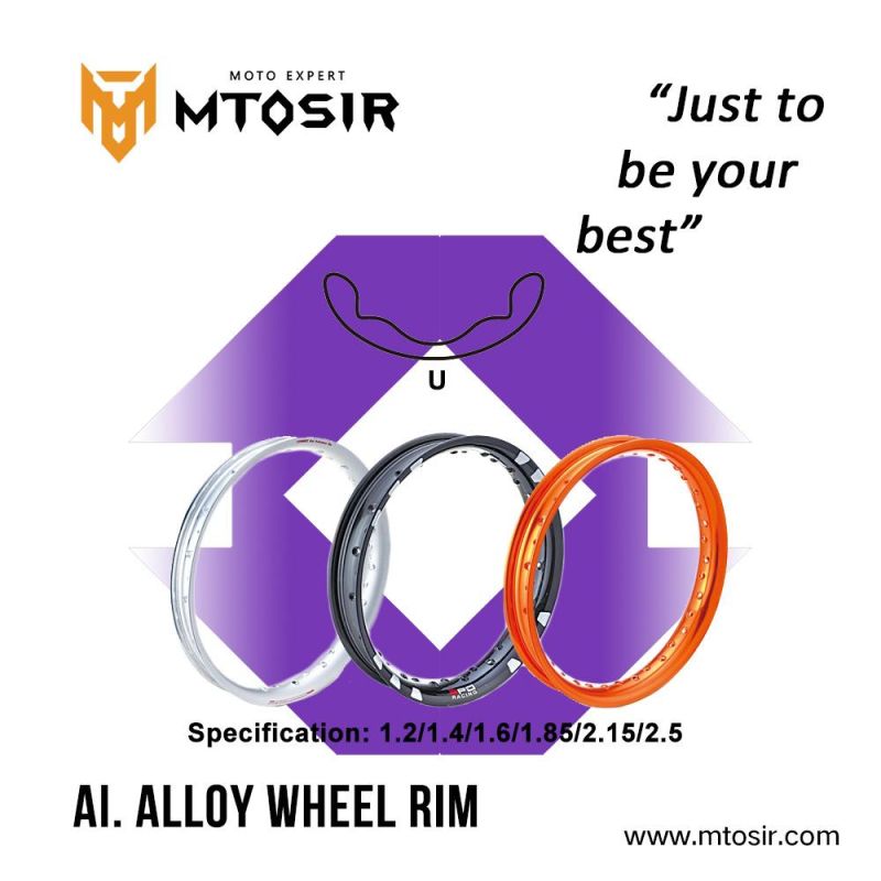 Mtosir Al. Alloy Wheel Rim Motorcycle Wm Wt U Different Sizes Motorcycle Spare Parts Al. Alloy Wheel Rim