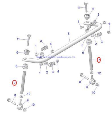 5138936 Polaris ATV Sportsman Metric Rod-Linkage Stabilizer