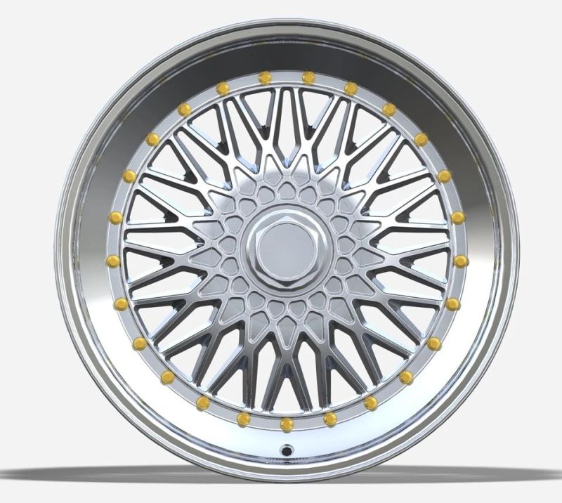 Professional Manufacturer Alumilum Alloy Wheel Rims 18 Inch 100-120 PCD Silver Color Finish for Passenger Car Wheel Car Tires Designing Your Own Logo