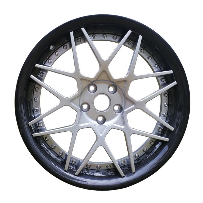 Am-AC-006 Carbon Fibre+ Aluminum Center 2 Piece Forged Car Wheel