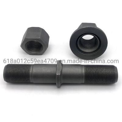 High Strength Grade10.9 Lock Wheel Hub Stud Bolt, Heavy Duty Truck Parts Wheel Bolt and Nut