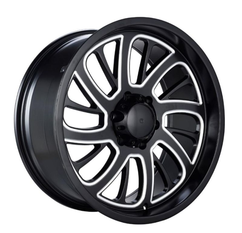 20X9.0 Milled Window Alloy Wheel Offroad