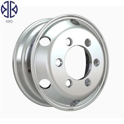 19.5X6.75 19.5&quot; Inch Truck Bus Trailer Polished Forged OEM Heavy Duty Light Bright Alloy Aluminum Wheel Rims