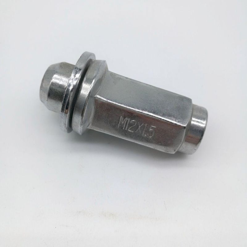 Chrome Wheel Hub Nut M12X15