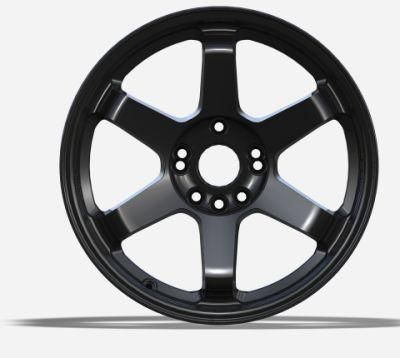 17/18 Inch Passenger Car Wheels Black Machined Face Aluminum Alloy Wheel