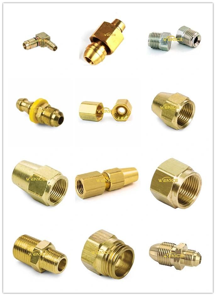 Brass Compression Long Flare Nut for Brass Compression Fittings