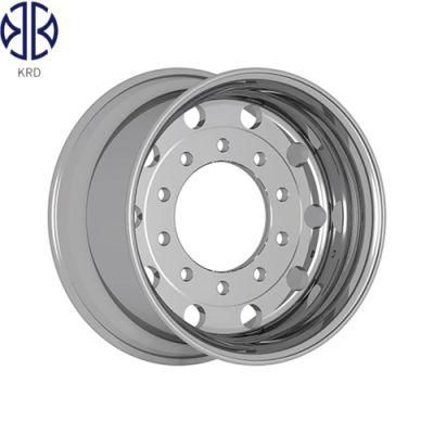 22.5X14 22.5&quot; Inch OEM Heavy Duty Truck Trailer Bus Tubless Polished Forged Alloy Aluminum Wheel Rims