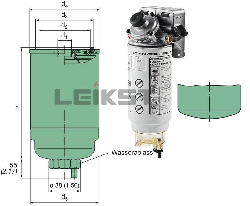 Leikst Air Intake Filter for 6b5.9 Power Engine 247052 Ah1103 Ah19076 P637250 Industrial Air Dust Filter Element Manufactuere Ah1194