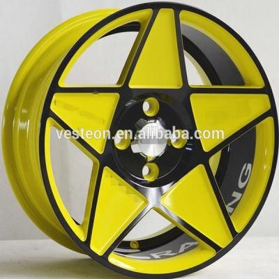 17 18inch 4/5/8 Hole 4*100/114.3 PCD Five Star Deep Lip Alloy Wheel Rim for Car