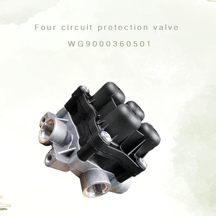 Wg9000360501 Four Circuit Protection Valve for Sinotruk HOWO Valve Part