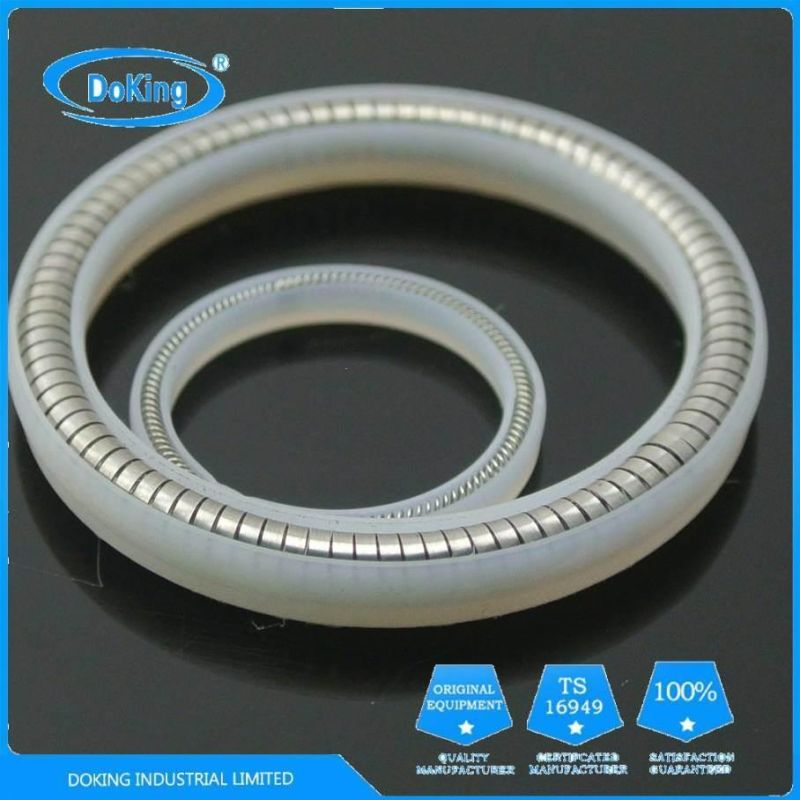 Rotary Shaft Seal Energized PTFE Seals V Type Spring Standard Size or Custom Size, Any Size PTFE Seal