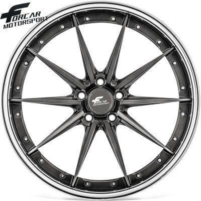 Custom Two Piece Aluminum Forged Alloy Wheel Rims