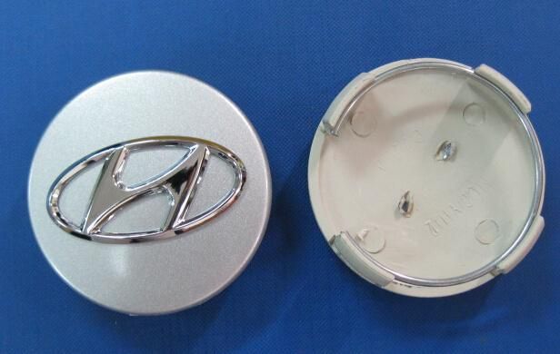 Custom chrome logo Hyundai cap wheel center cap 60mm