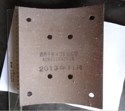 *Brake Lining 09 Model for HOWO 8holes Az9231342018