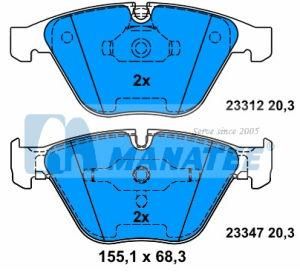 Front Disc Brake Pads for BMW E82 E90 E93 E91 E92 E61 E63 E64 E65 E84 (34 11 6 761 283)