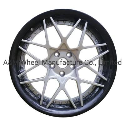 Am-AC-006 Carbon Fibre+ Aluminum Center 2 Piece Forged Car Wheel