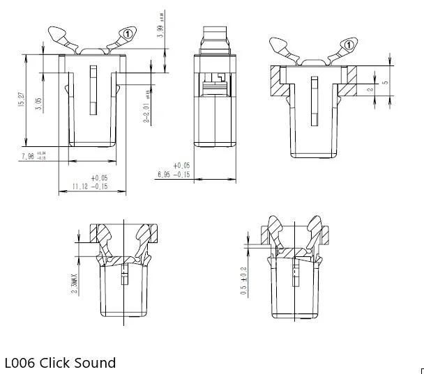 Plastic Injection Push Latch Cabinet Door Latch Mini Latch