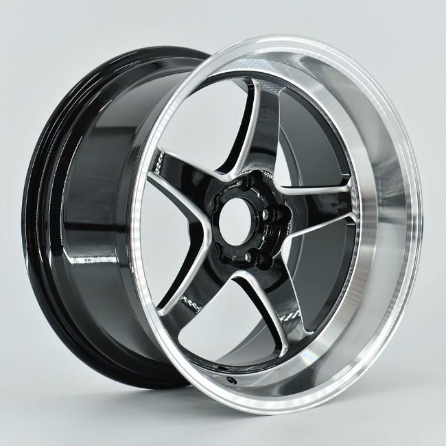 Deep Dish Staggered 18 Inch 5 Spokes Racing Wheels