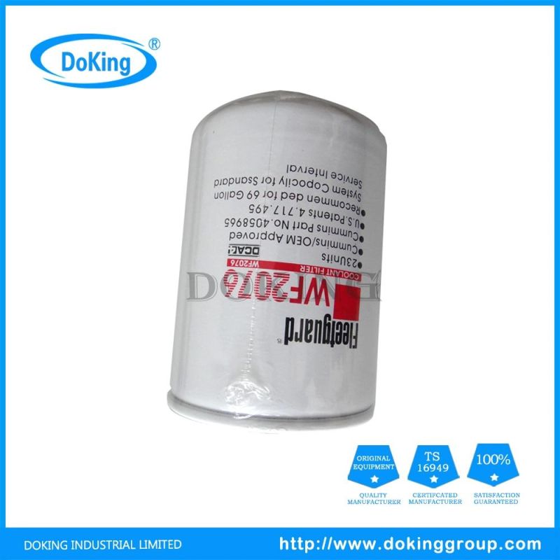 Best Price Auto Parts Coolant Filter Wf2075 for Excavators