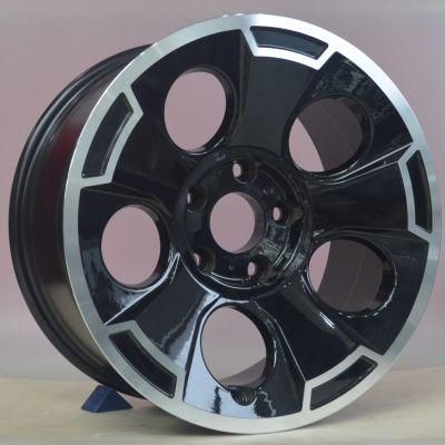 New Design Black Machined Face Car Rims Shinja Chrome Deep Lip Alloy Wheels