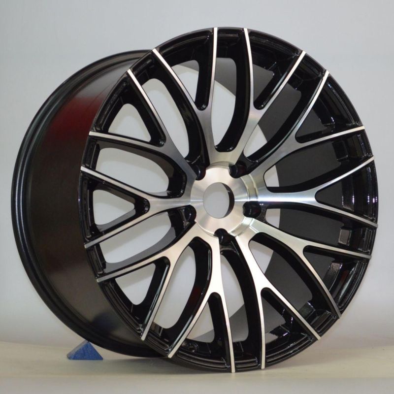 OEM/ODM Professional Manufacturer Alloy Wheel Rims 20" PCD 5X112-120 Black Machined Face Car Tires Alloy Rims