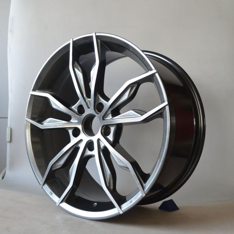 18/19 Inch 5X100-120 Black Machined Lip for Passenger Car Wheel Car Tires Professional Manufacturer Aluminum Alloy Wheel Rims