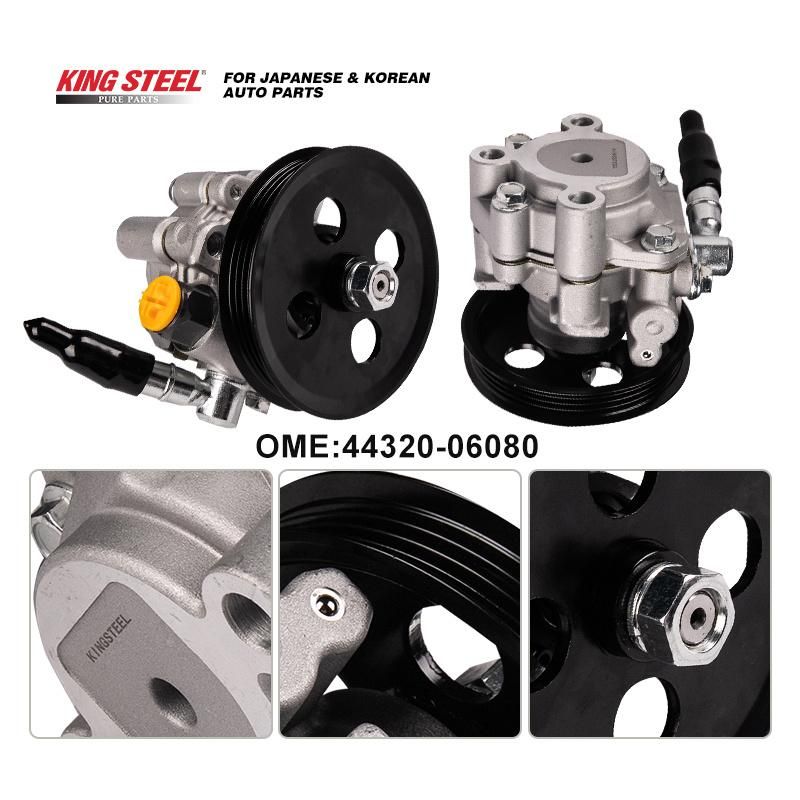 High Quality Car Steering System Autoparts Electric Hydraulic Power Steering Pump with Pulley for Hyundai Toyota Honda Nissan Mitsubishi Ford Mazda KIA