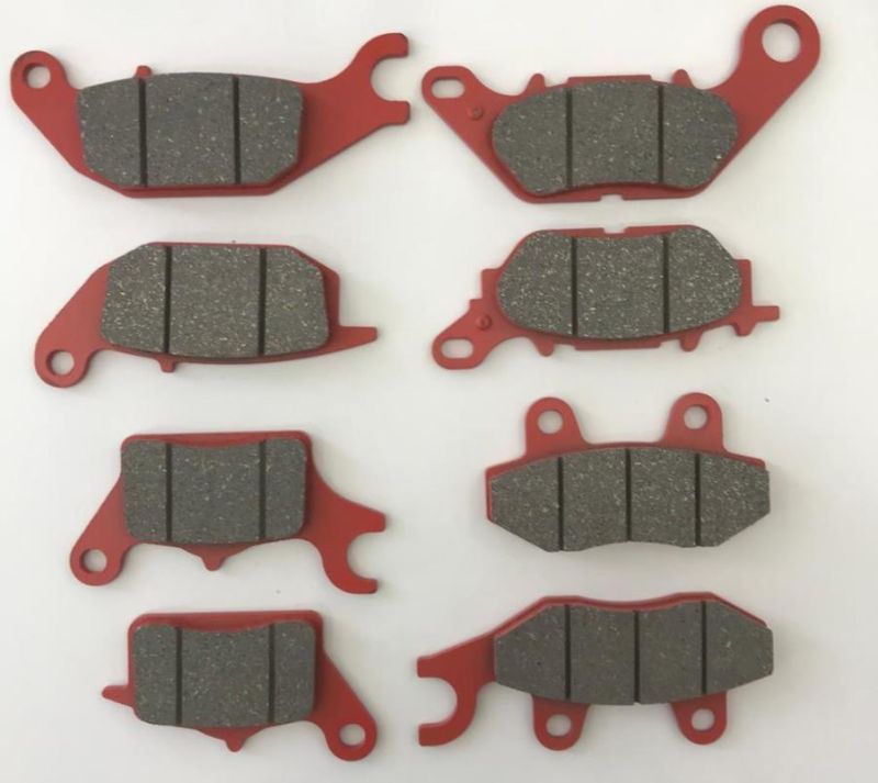 High Quality Red Color Motorcycle Disc Brake Pad