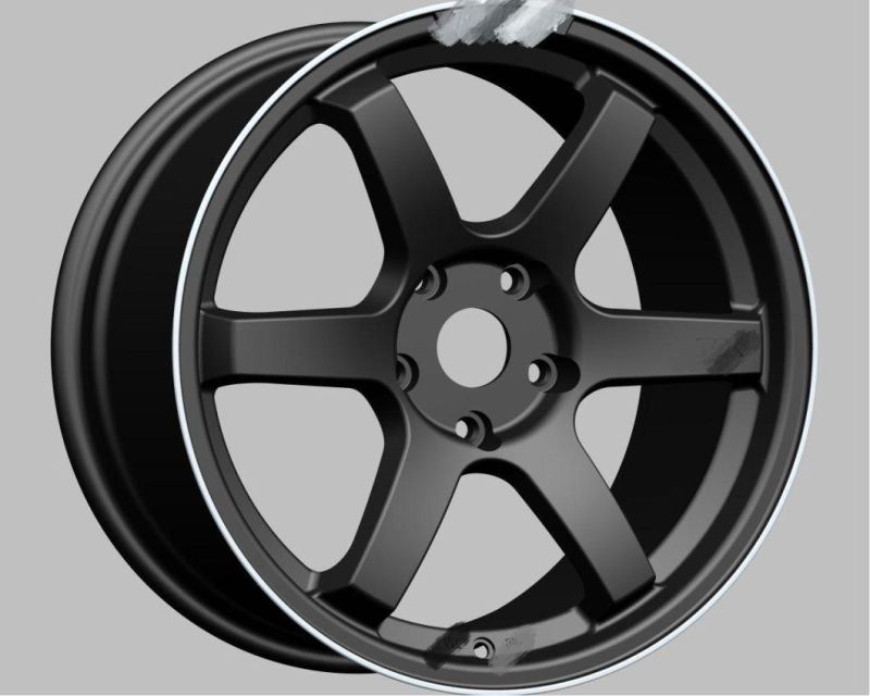 OEM/ODM 1885 Inch 4X100/114.3 35-40 Et Aluminum Alloy Wheel Rim Passengers Car Tires Factory Wholesale Rims Black Machined Lip