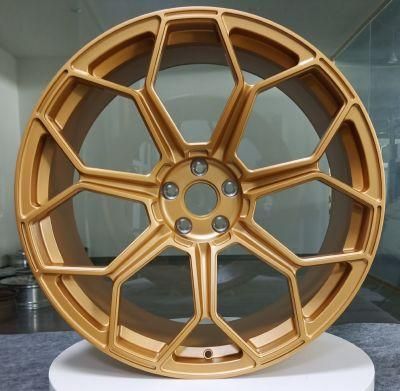 1 Piece Forged T6061 Alloy Rims Sport Aluminum Wheels for Customized Mag Rims Alloy Wheels &#160; with Champagne for Audi