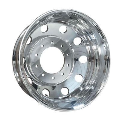 OEM 22.5 Inner 24 Inch 8.25X 22&quot; CB 117mm 220mm Forged Polished Semi Wheels Dually Wheels