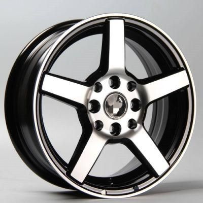 OEM / ODM Celebrity Rotating Design 18&quot; 5X100-114.3 Black Color and Machine Face Car Alloy Wheel Hubs Rim for Passenger Cars