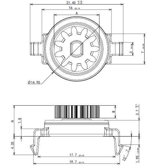 High Quality Plastic Rotary Damper Silicone Oil Soft Close Gear Damper