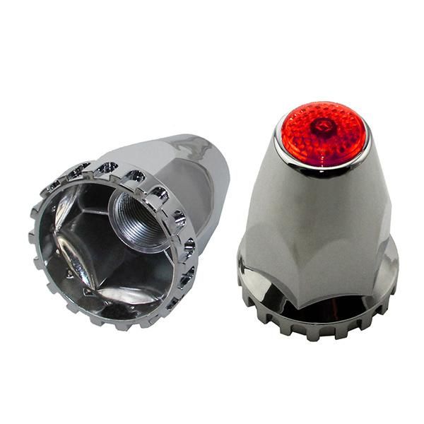 Heavy Duty Truck Chrome ABS Lug Nut Cover with Reflective Roof