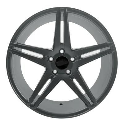 Silver Machine Face Wheel Rim Staggered