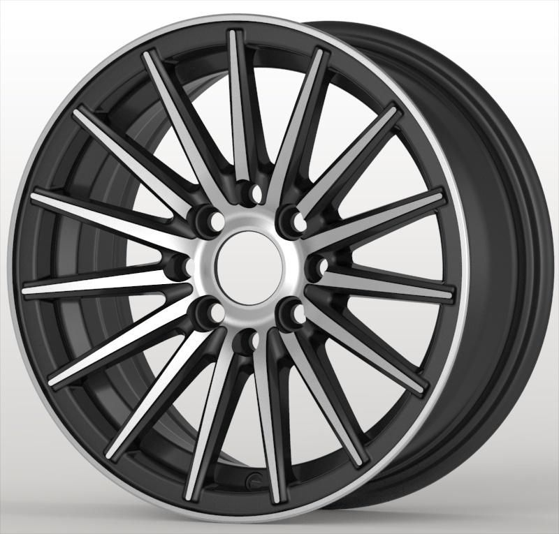 Black Machine Face Aluminum Auto Parrts Car Alloy Wheel Rims for Audi