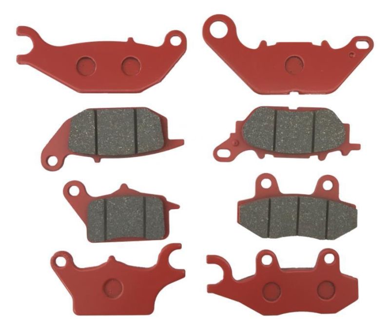 High Quality Red Color Motorcycle Disc Brake Pad