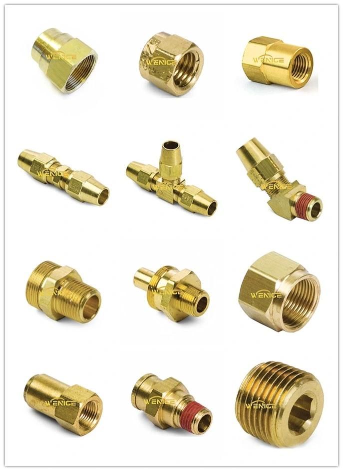 High Quality Air Brake Copper Tube Fitting Short Nut for Air Brake Systems