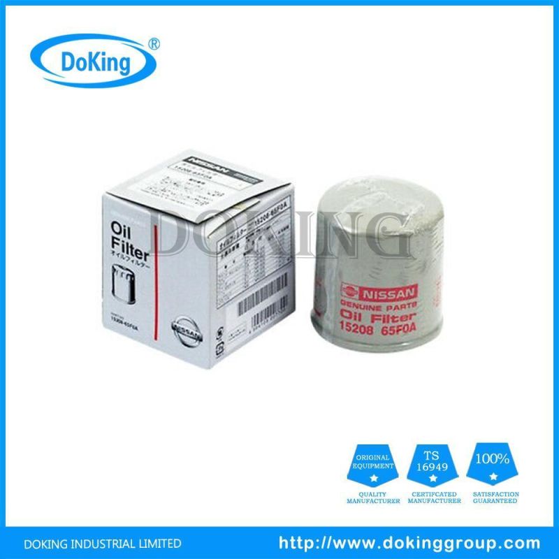 Factory Supply Nissan Auto Parts 15208-65f0a Oil Filter for Japan