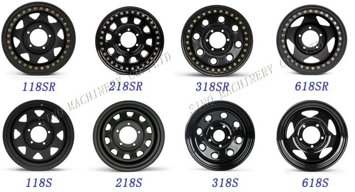 4X4 off Road Beadlock Grossy Black Steel Wheel Rim