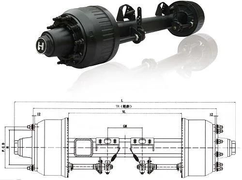 German Style 16 Ton Trailer Axle for Sale