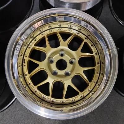 3 Pieces Forged Split Wheel Deep Dish 5X112 5X114.3 5X130 Alloy Wheel