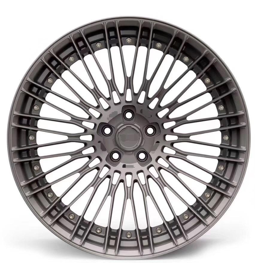 Forged Wheel Parts for Car Mesh Design 15-26 Inch Machine Face Positive Aluminum Rims for Passenger Car with Jwl Via