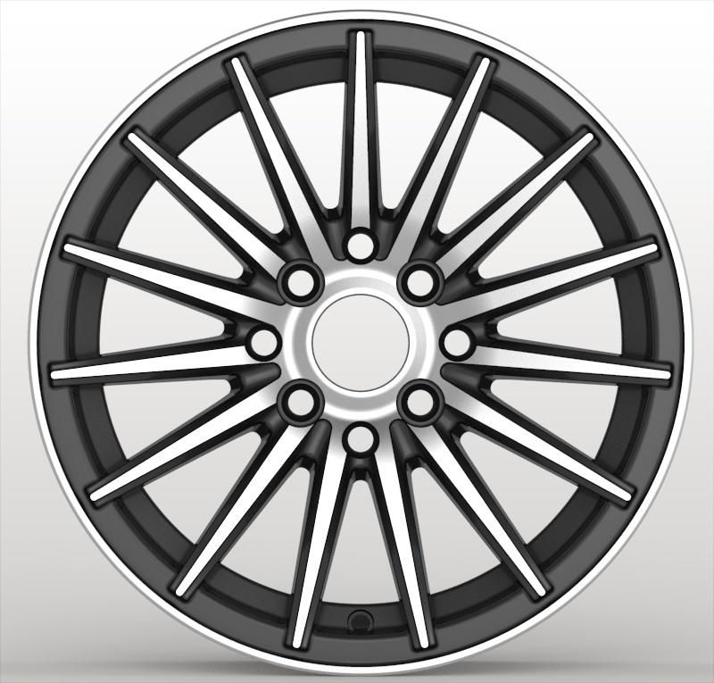 Black Machine Face Aluminum Auto Parrts Car Alloy Wheel Rims for Audi