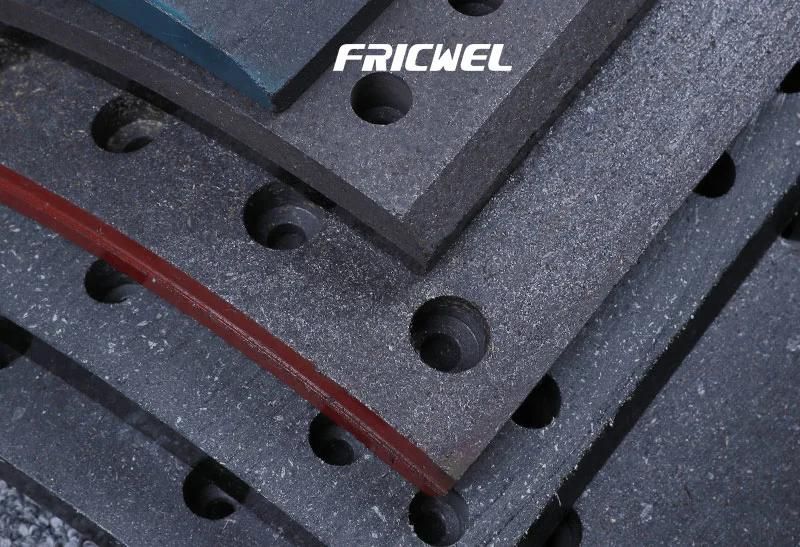 Fricwel High Quality Brake Lining Brake Block Wva 19580 for Heavy Duty Truck