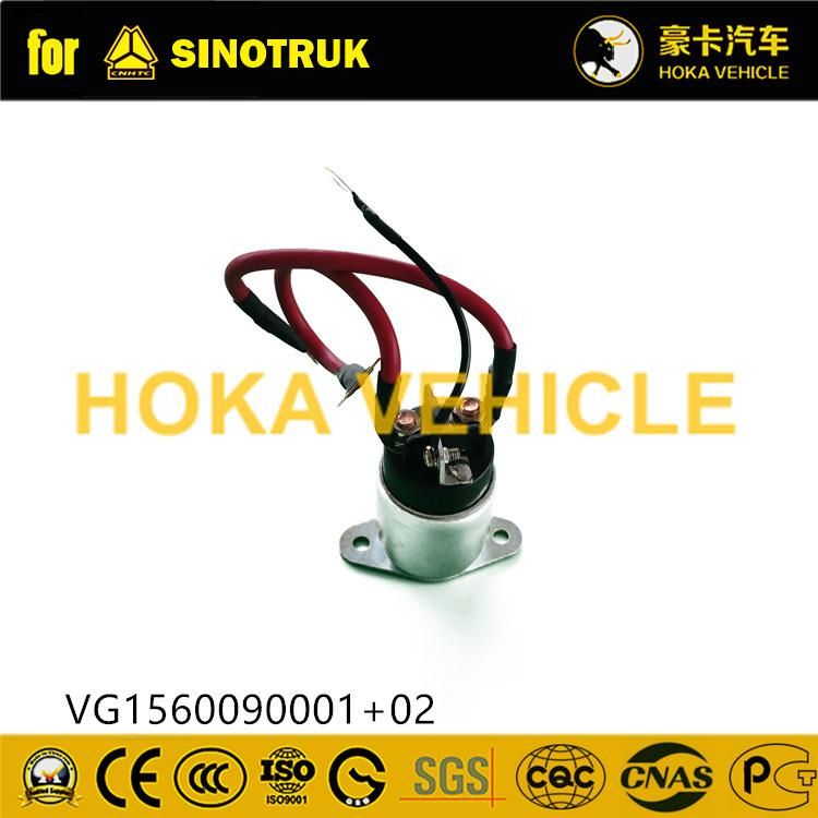 Original Sinotruk HOWO Starter Solenoid Valve Vg1560090001-002( for All Sinotruk Heavy Truck